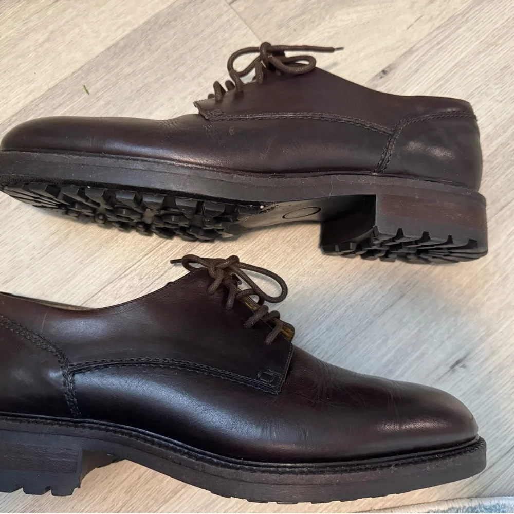 🔥Coach Dark Brown Leather Men's Oxfords Sz 13 D in EXCELLENT CONDITION 🔥